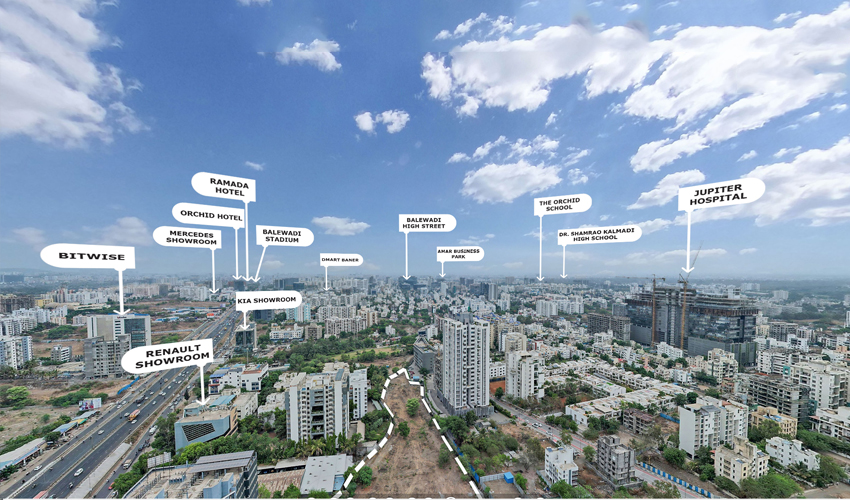 Ease of Travel: Baner from 24K Altura - Prime Location
